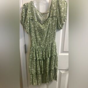 Liberty Love Sage Floral Midi Dress